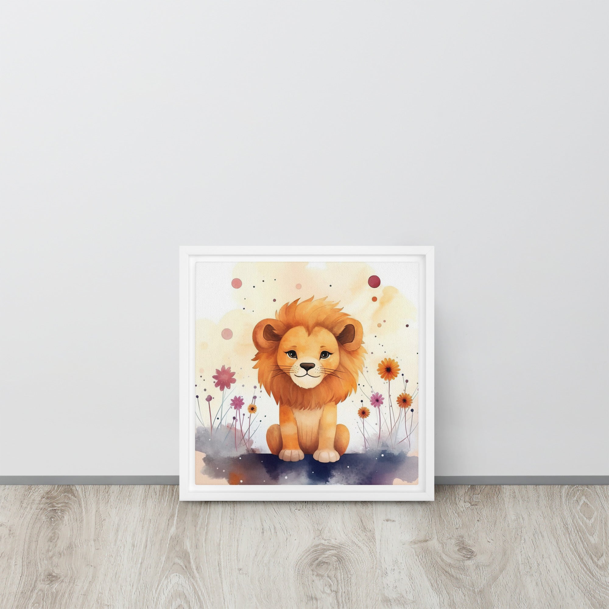 Lion Art Framed Canvas