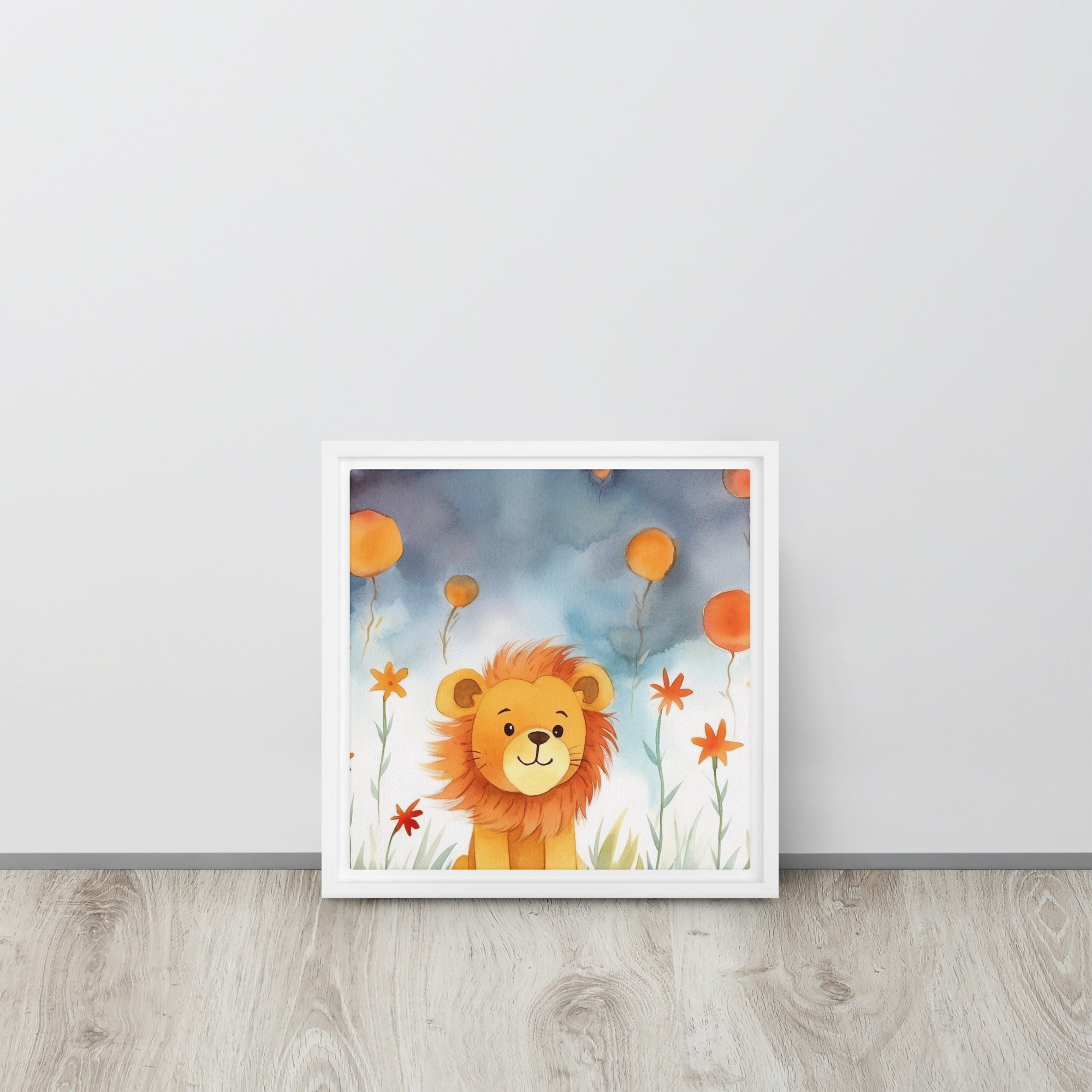 Lion Art Framed Canvas