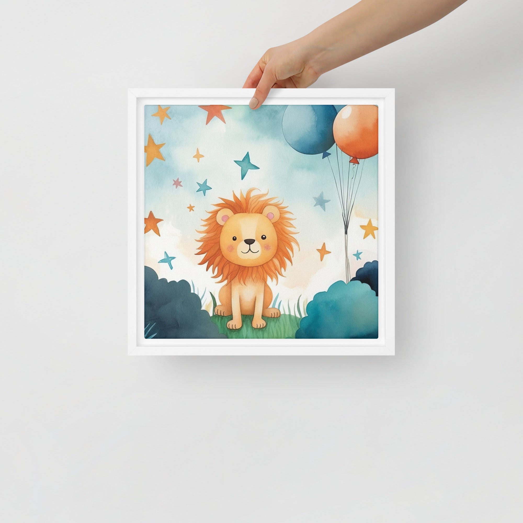 Lion Art Framed Canvas