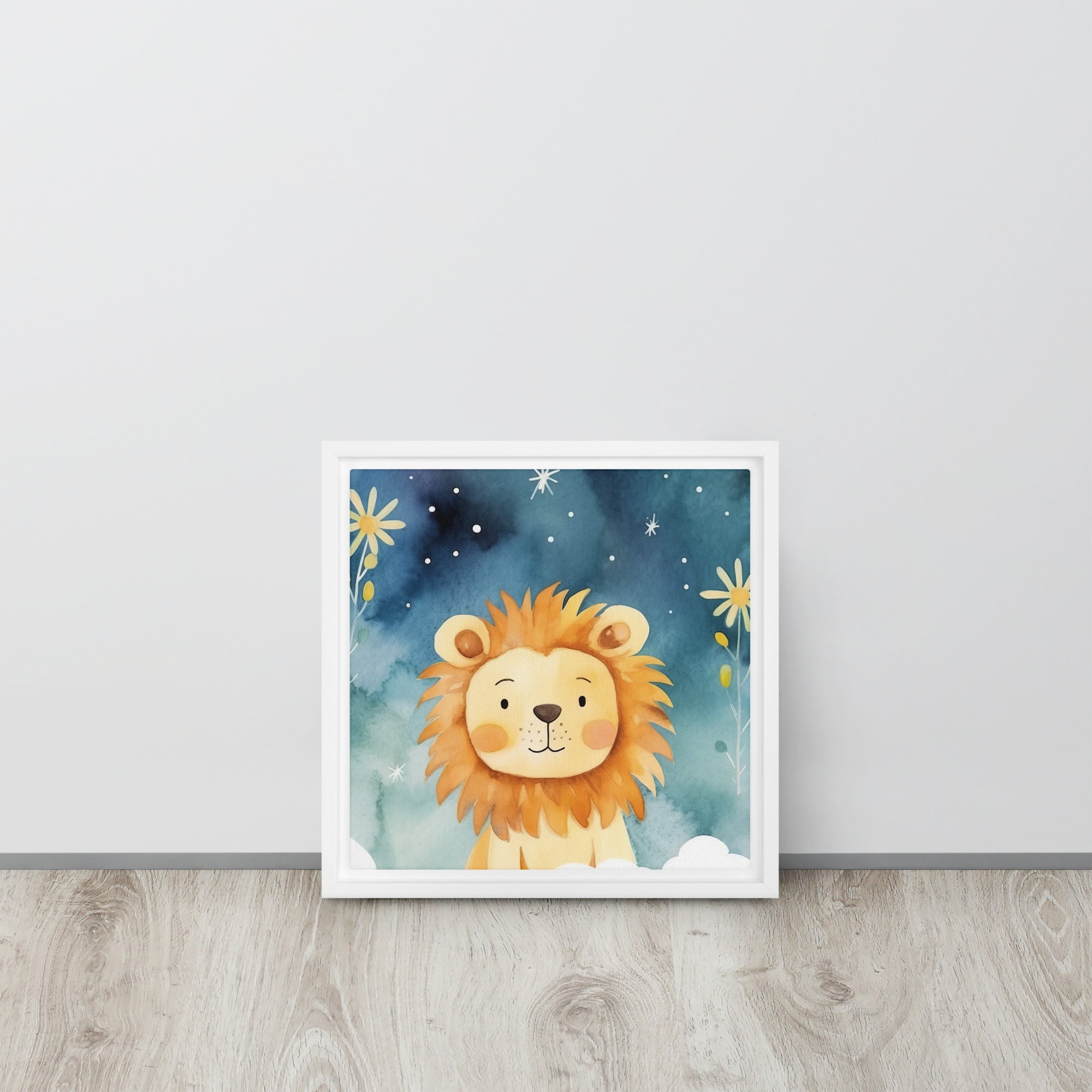 Lion Art Framed Canvas