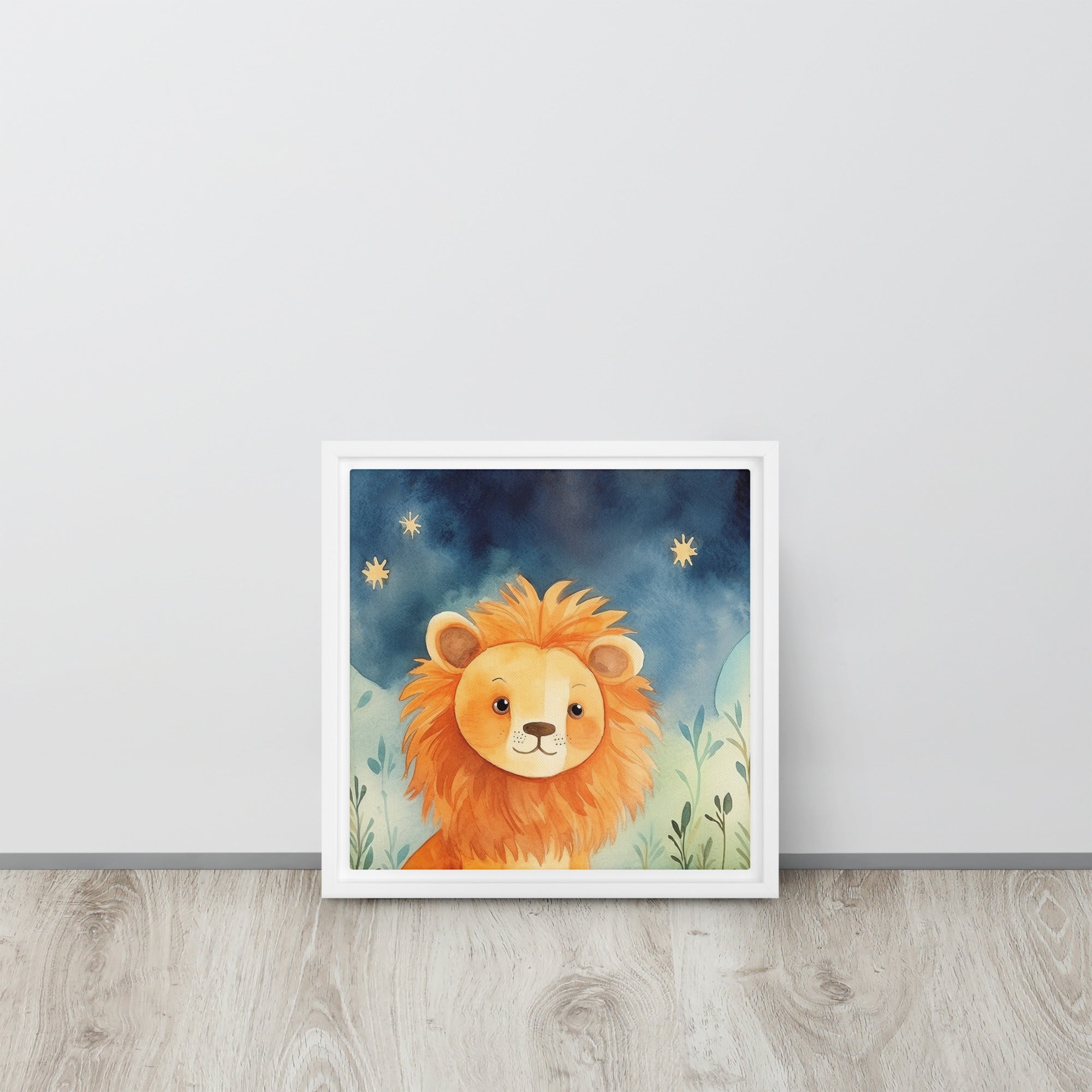 Lion Art Framed Canvas