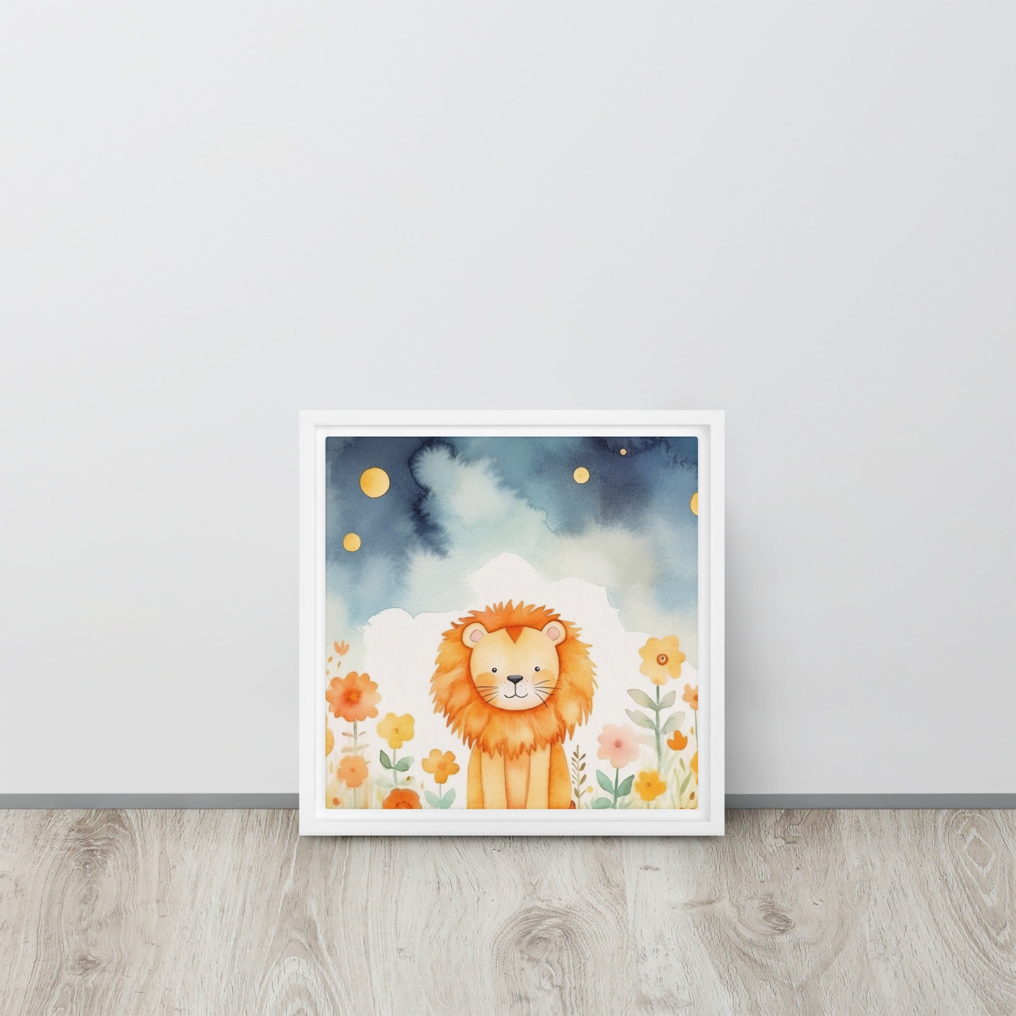 Lion Art Framed canvas