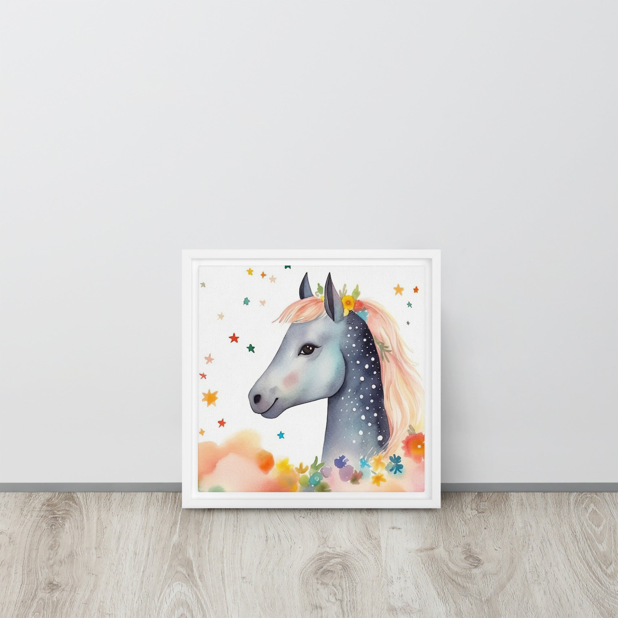 Horse Art Framed Canvas