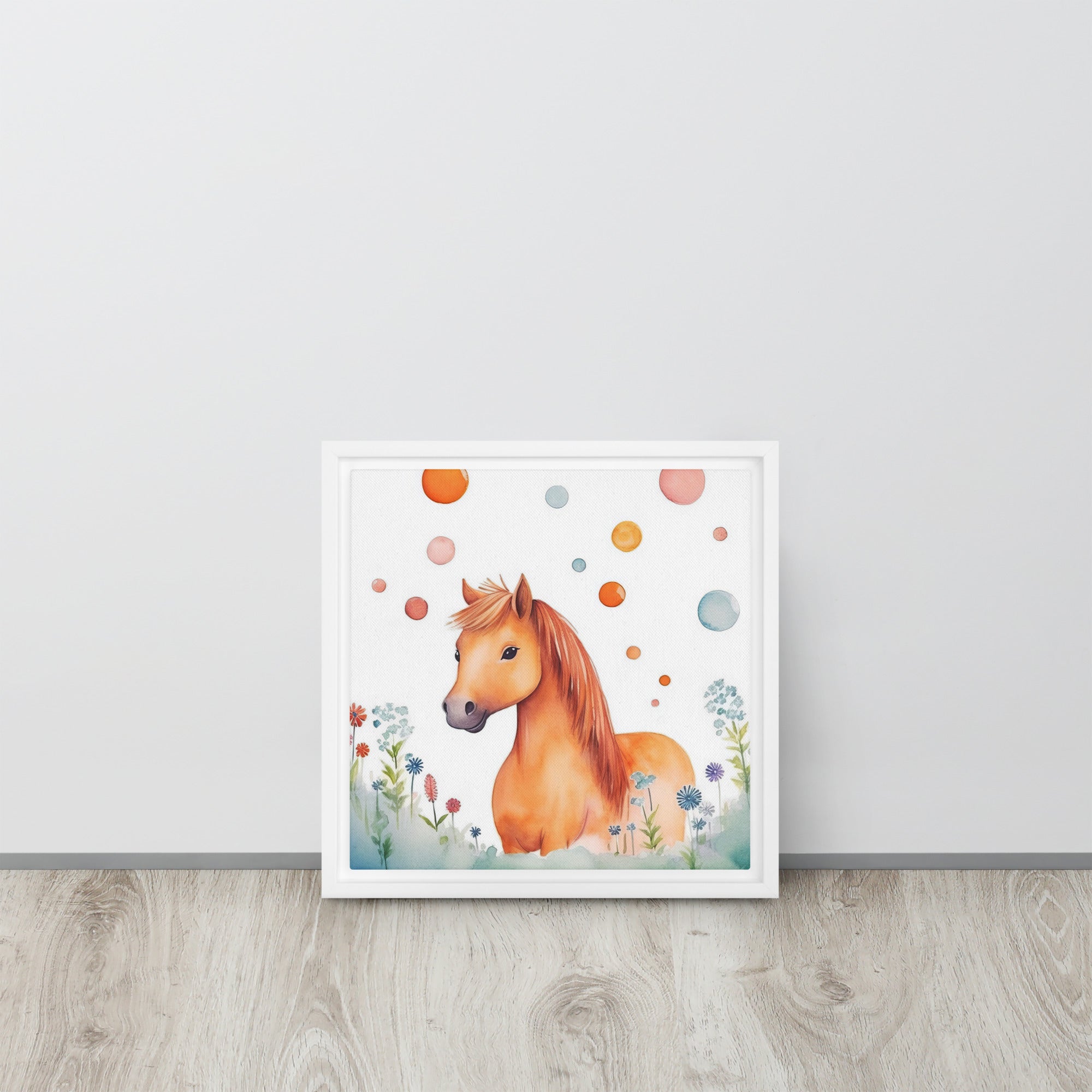 Horse Art Framed Canvas