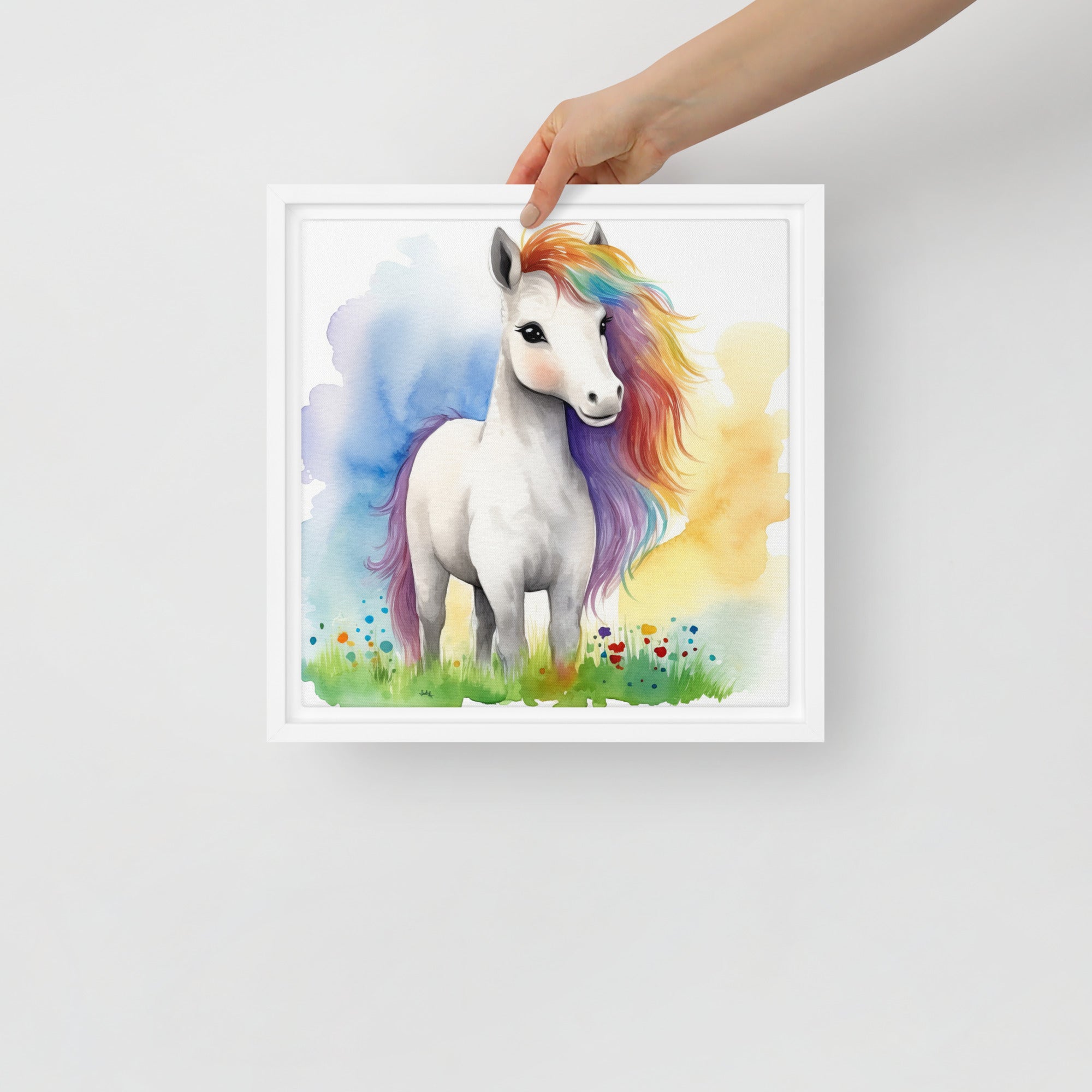 Horse Art Framed Canvas