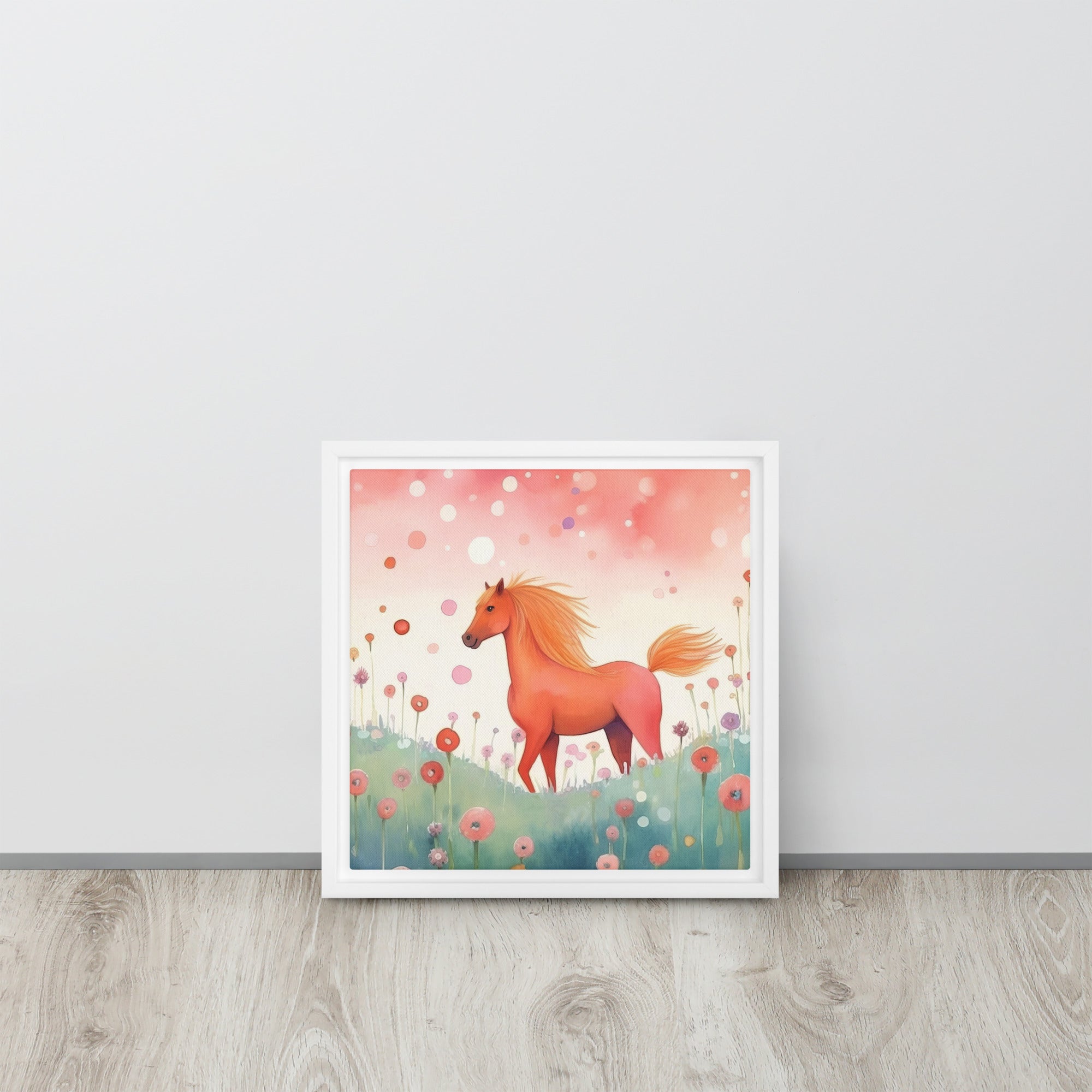 Horse Art Framed Canvas