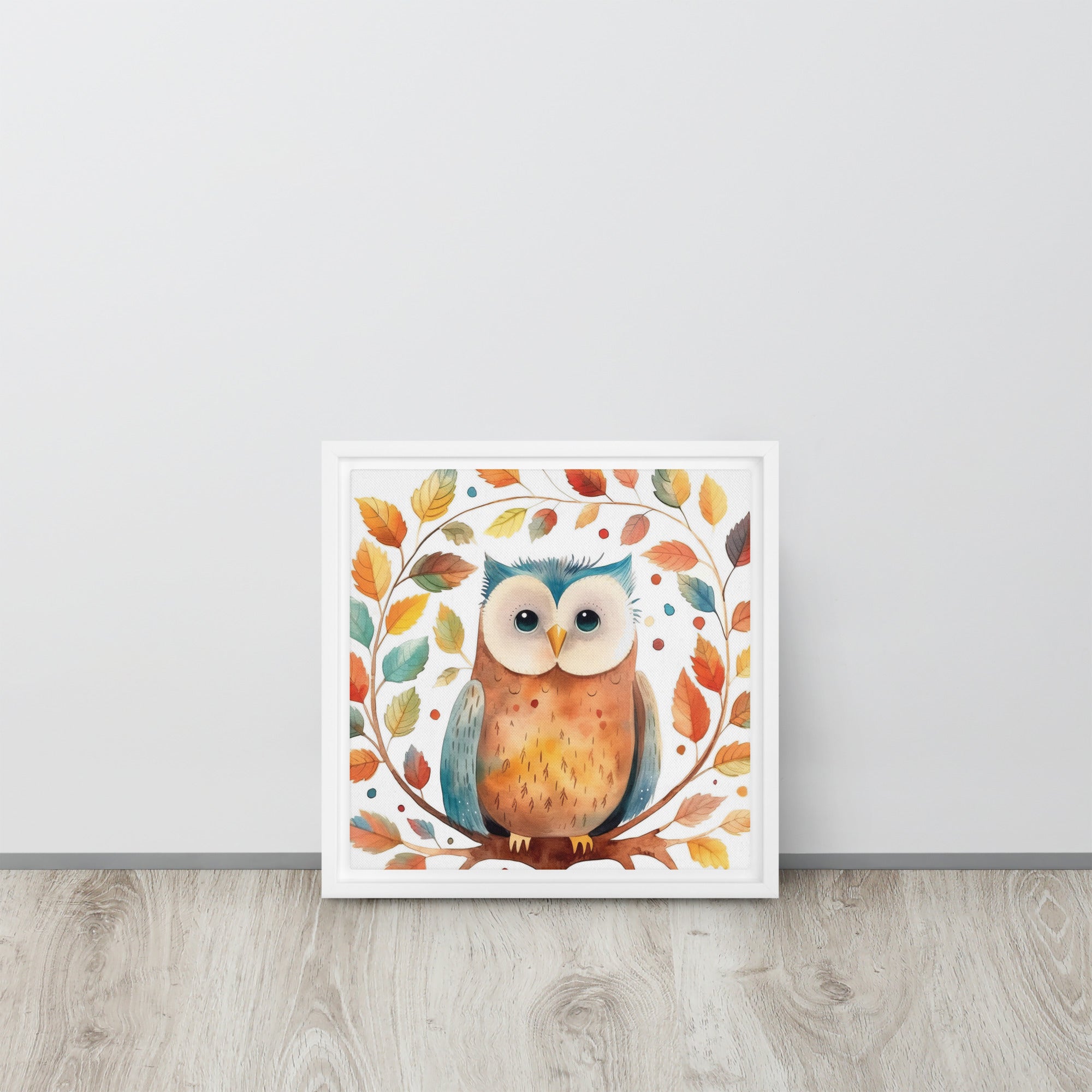 Owl Art Framed canvas