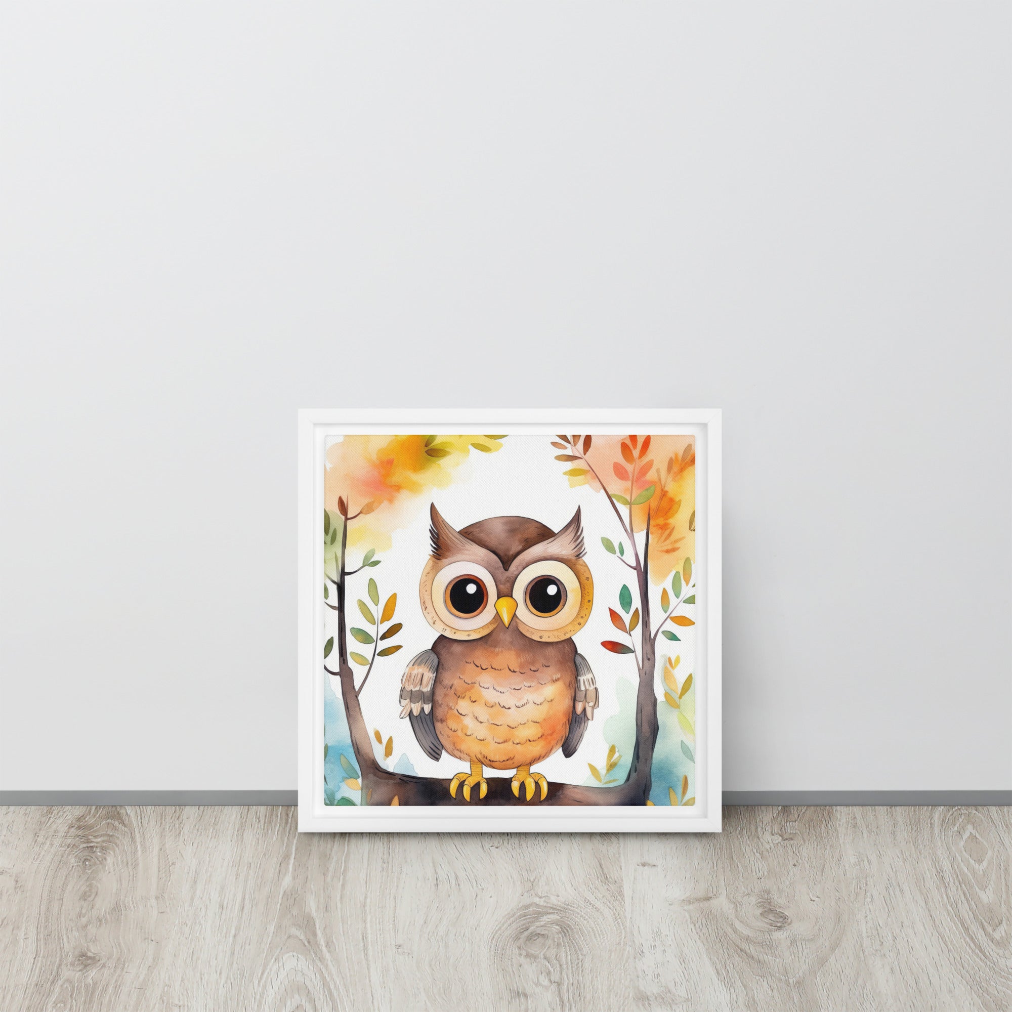 Owl Art Framed canvas