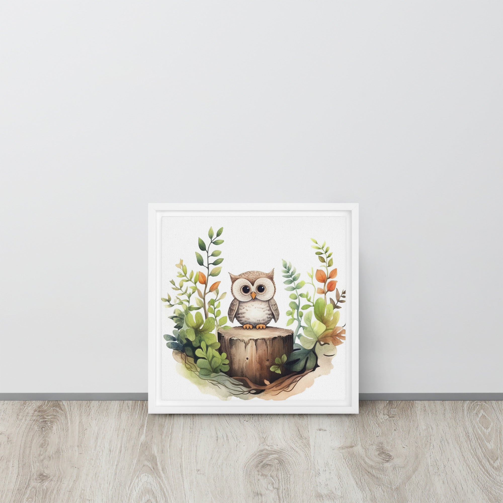 Owl Art Framed canvas