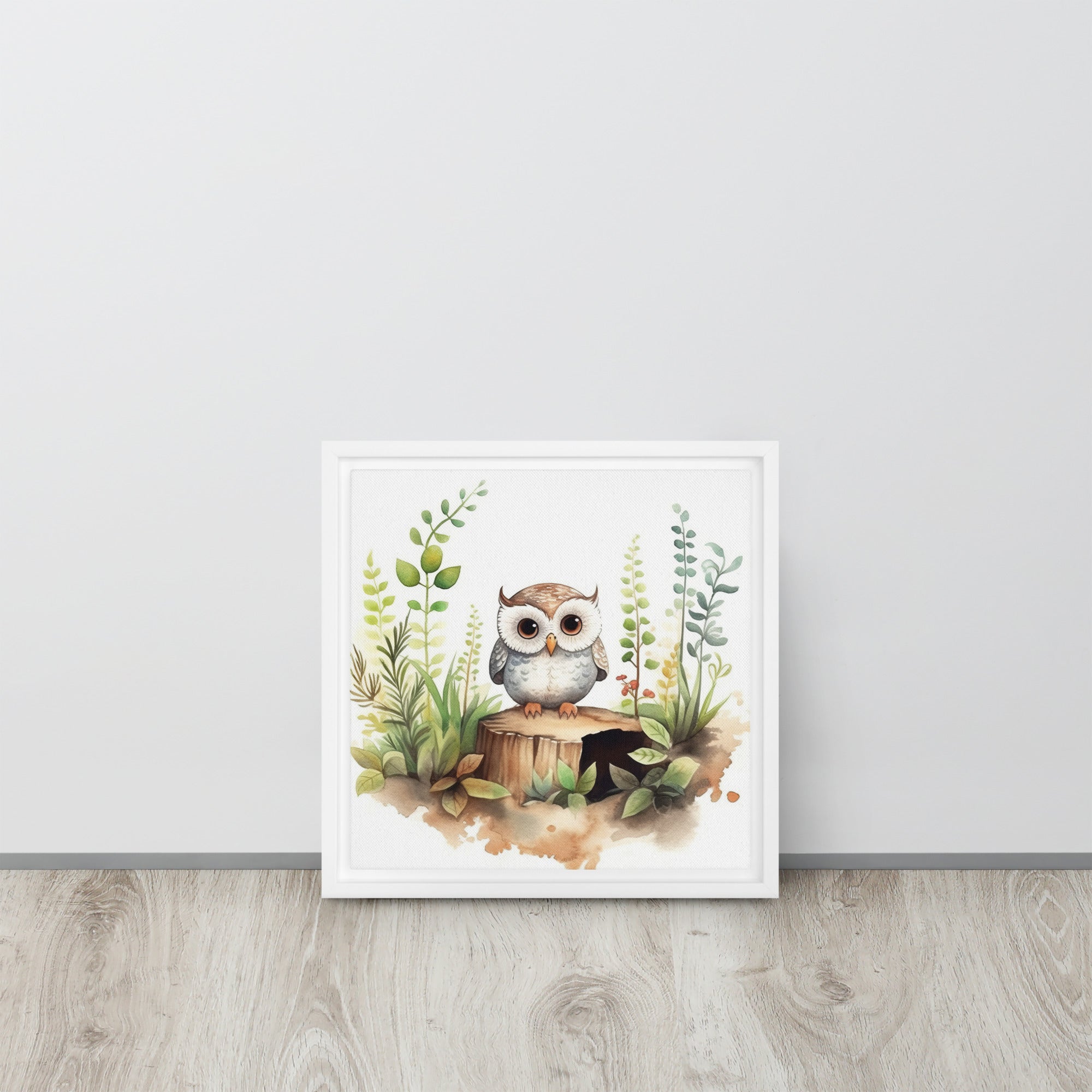 Owl Art Framed canvas