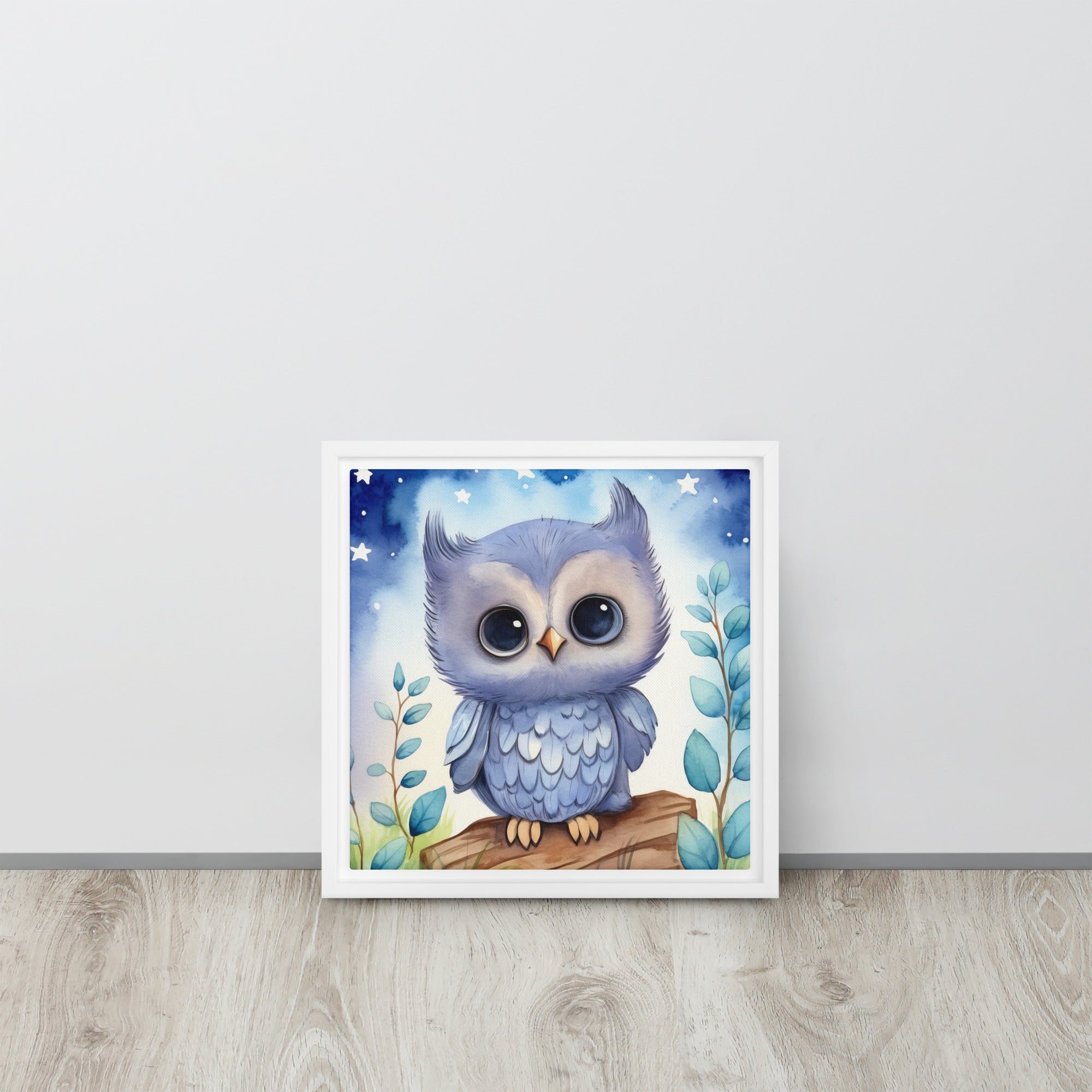 Owl Art Framed canvas