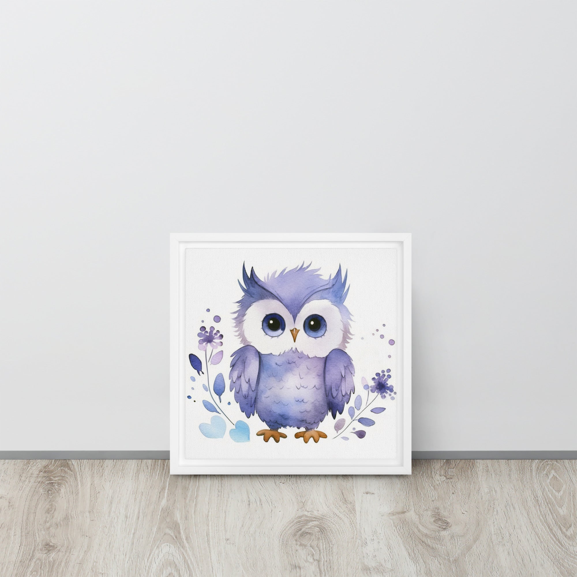 Owl Art Framed canvas