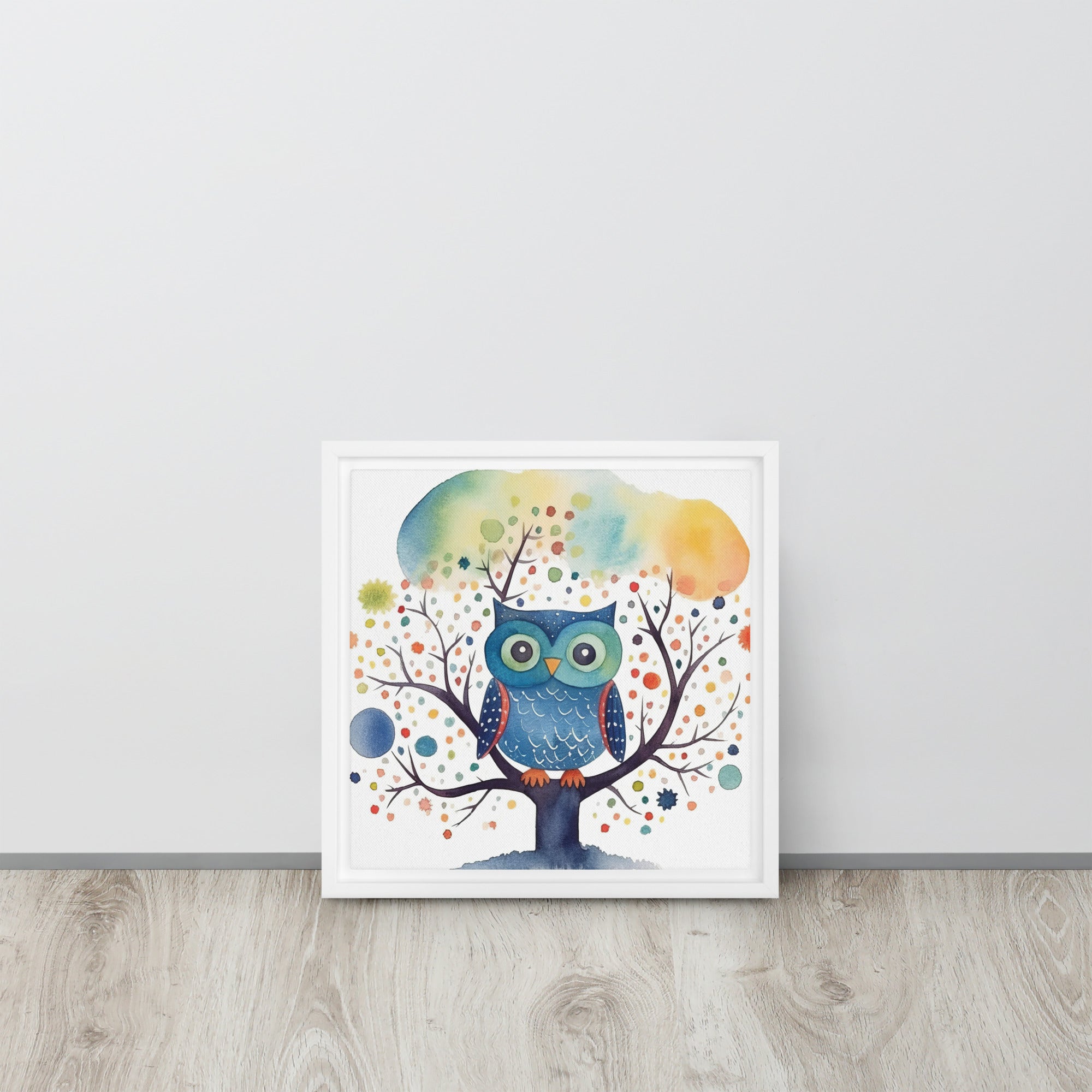 Owl Art Framed canvas