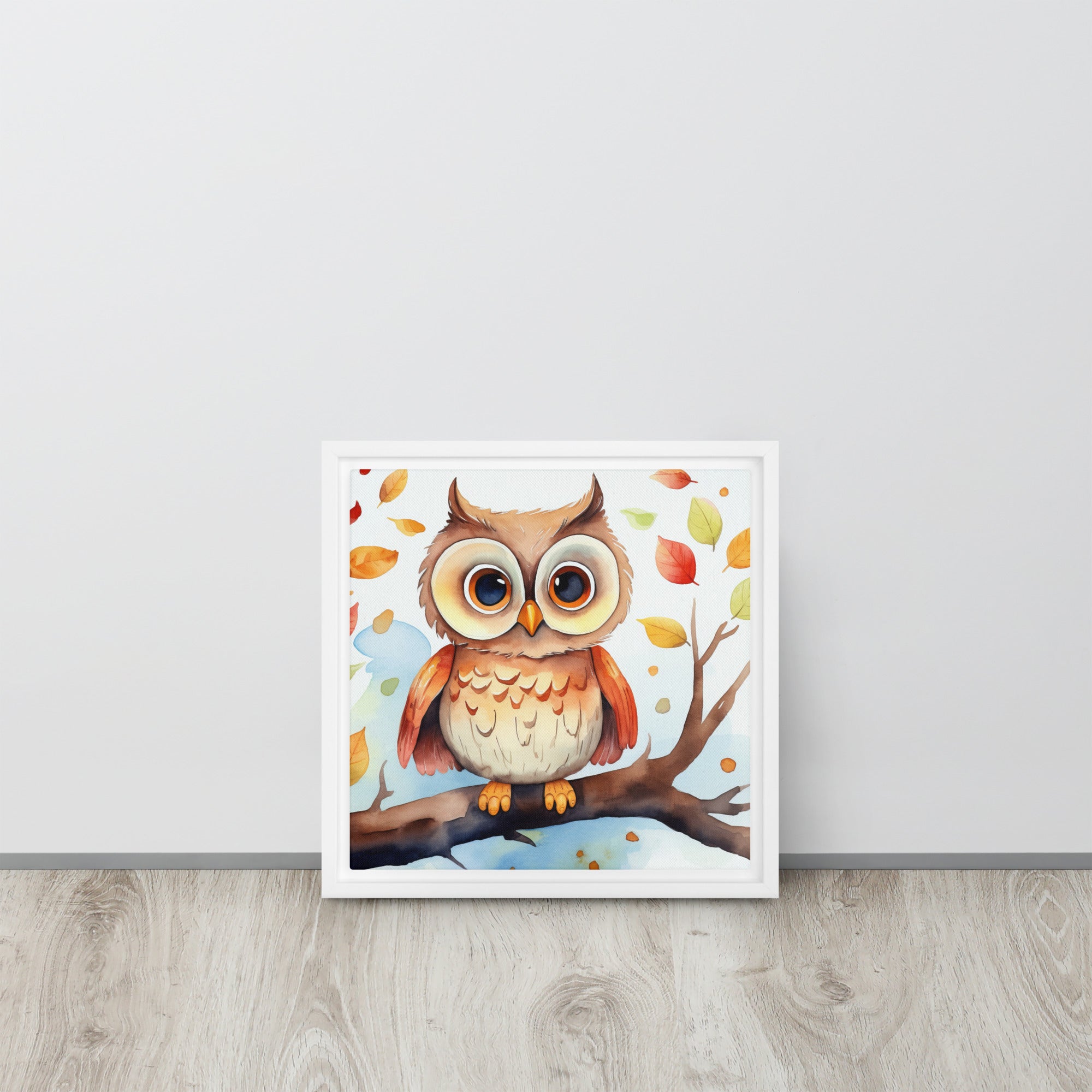 Owl Art Framed canvas