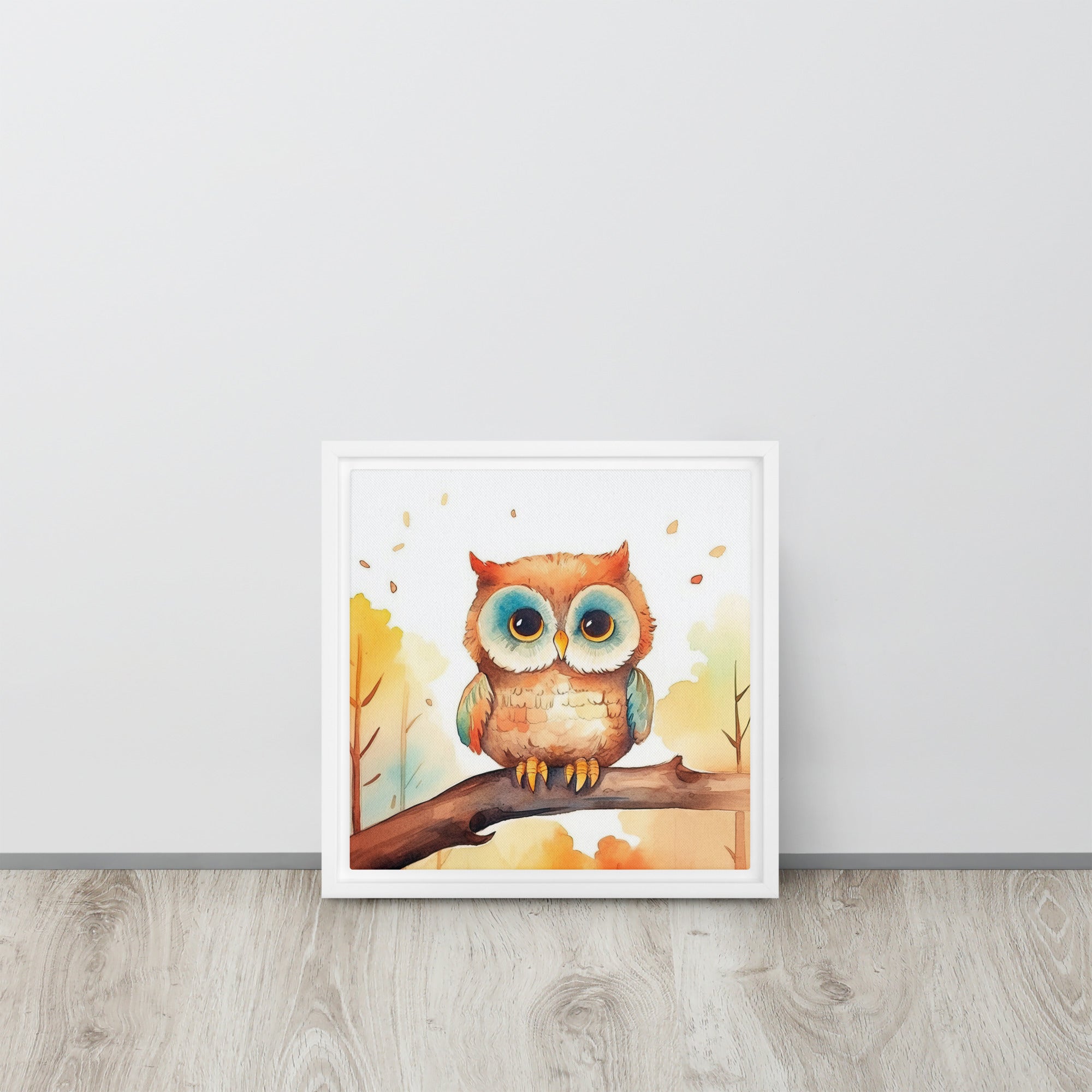 Owl Art Framed canvas