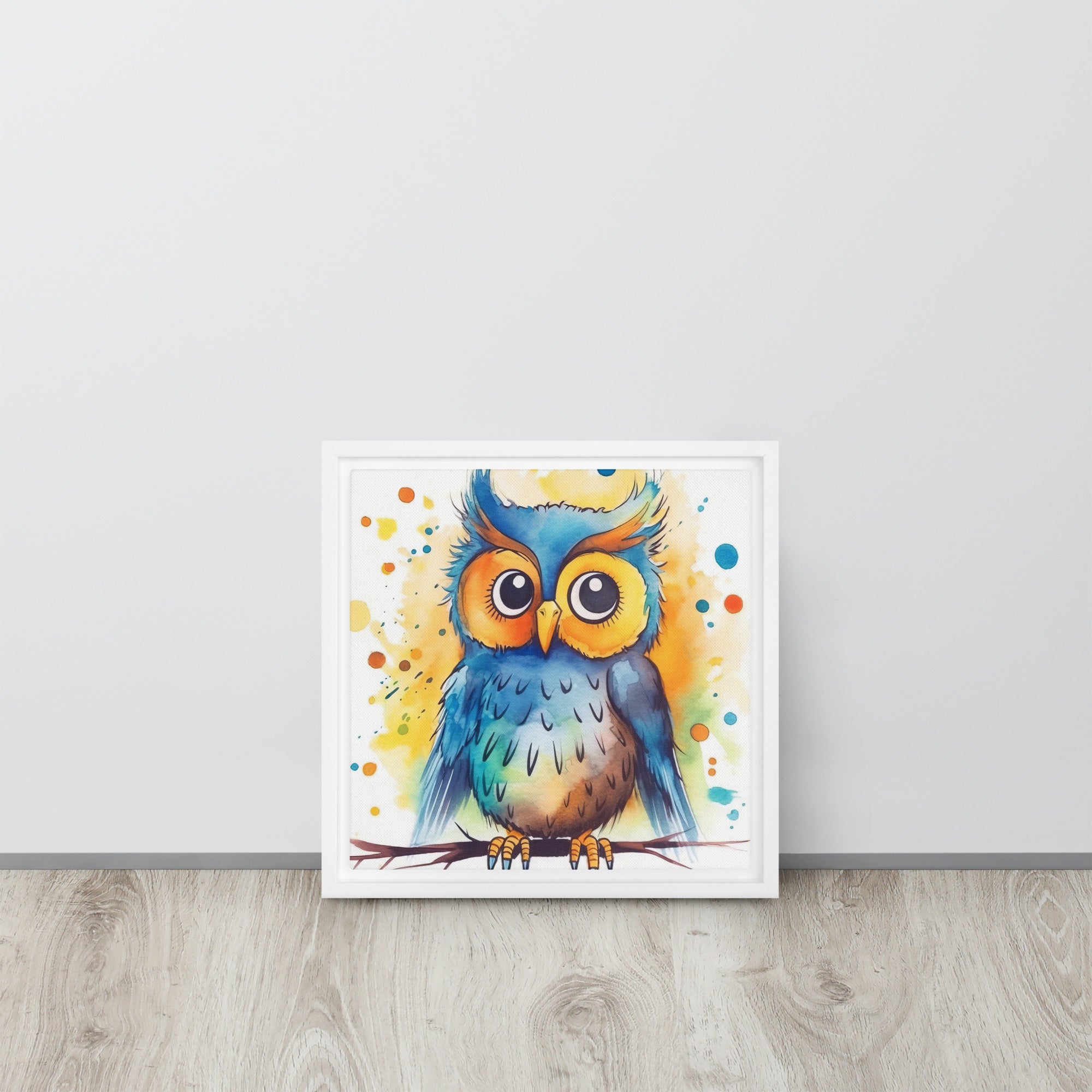 Owl Art Framed canvas