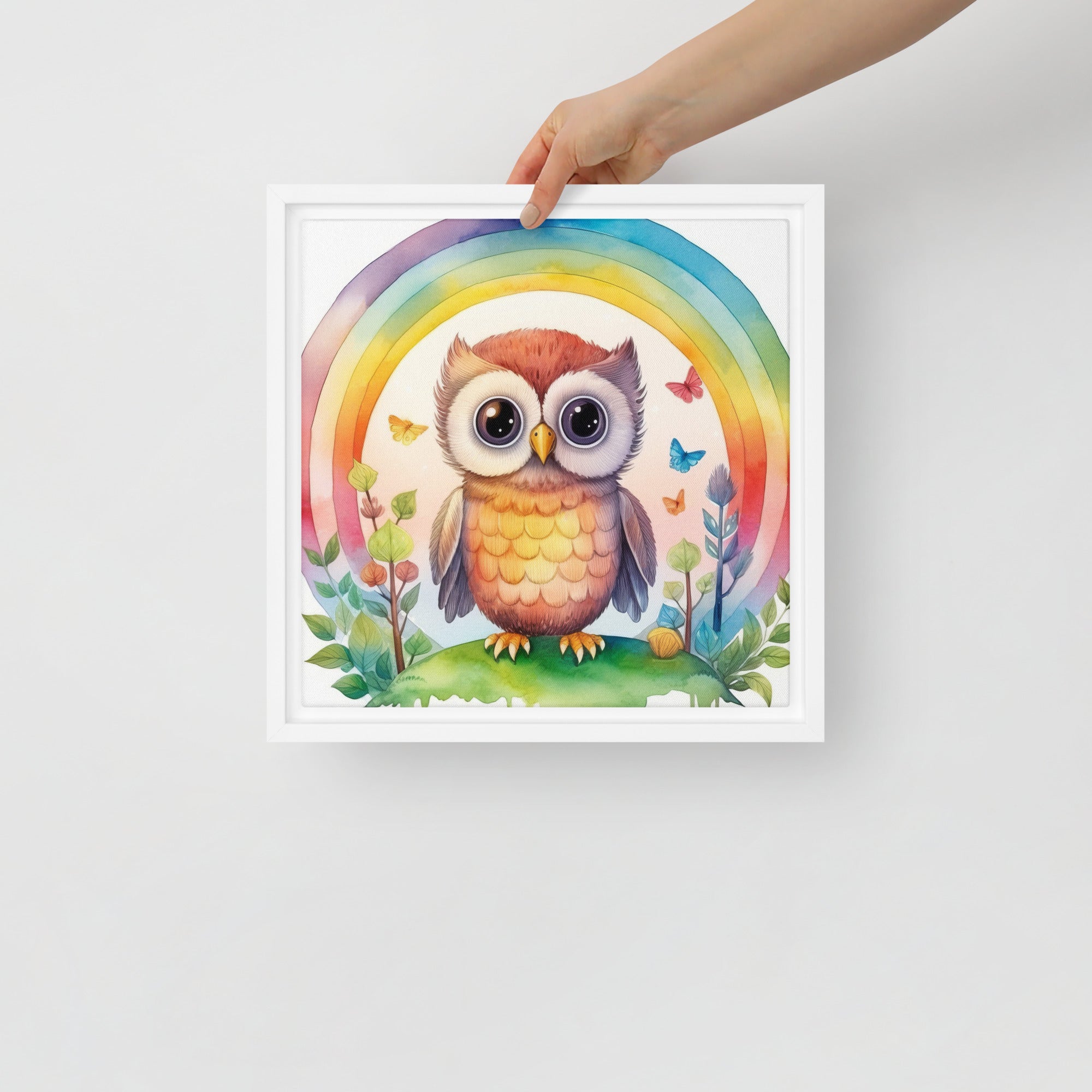 Owl Art Framed canvas