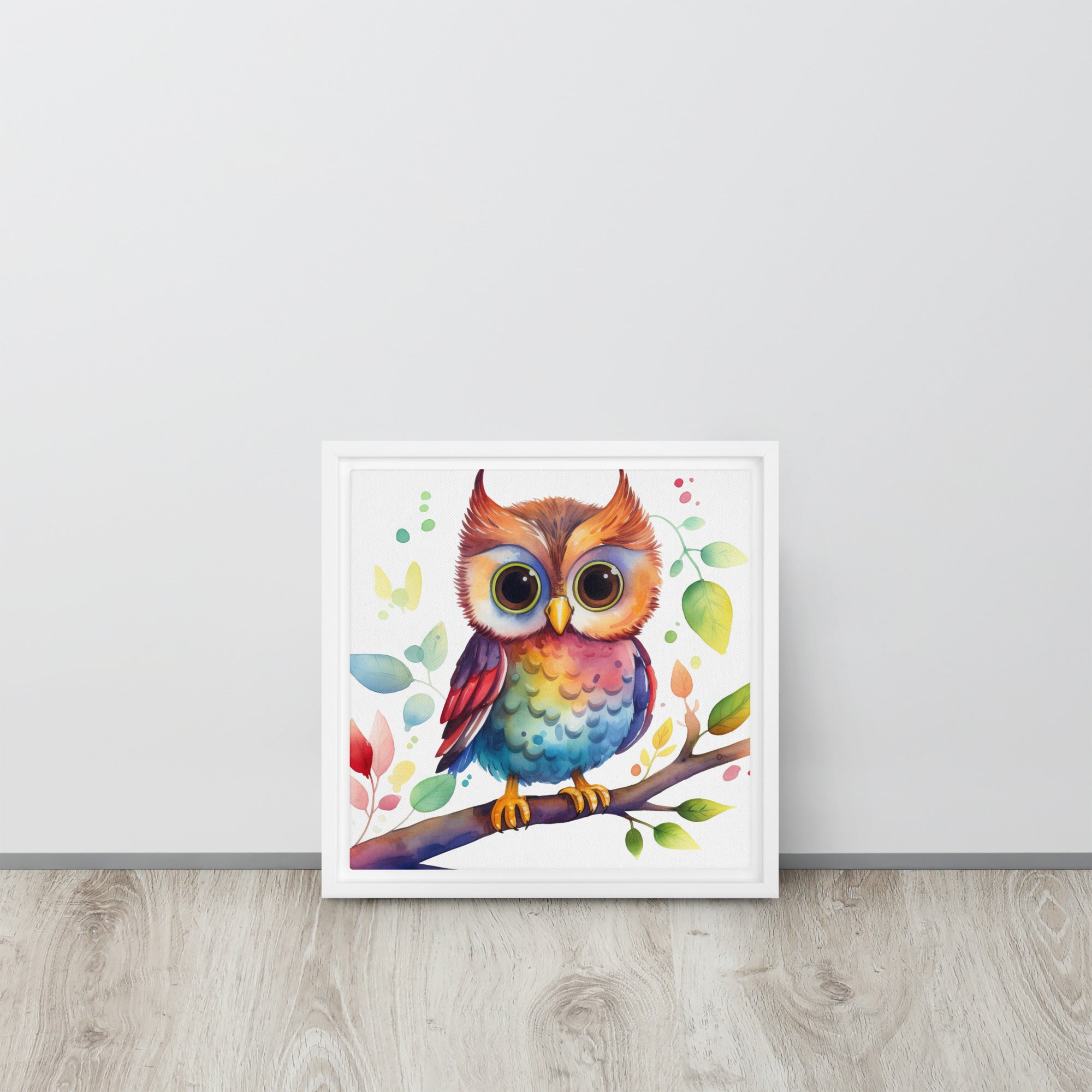 Owl Art Framed canvas