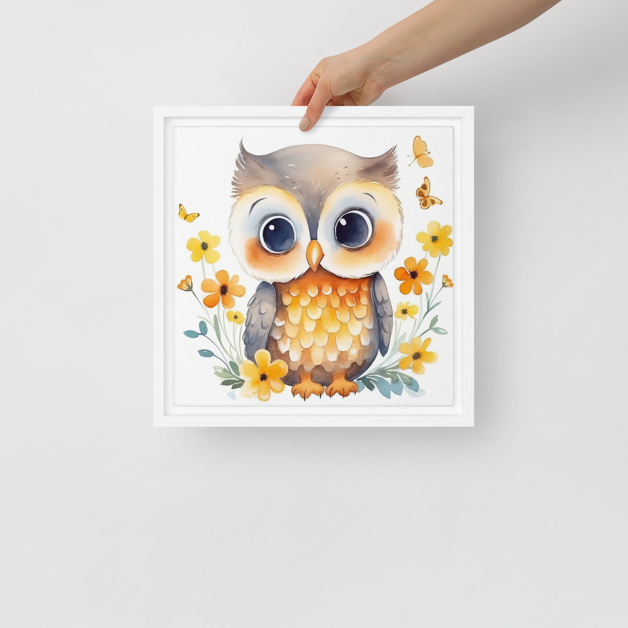 Owl Art Framed canvas