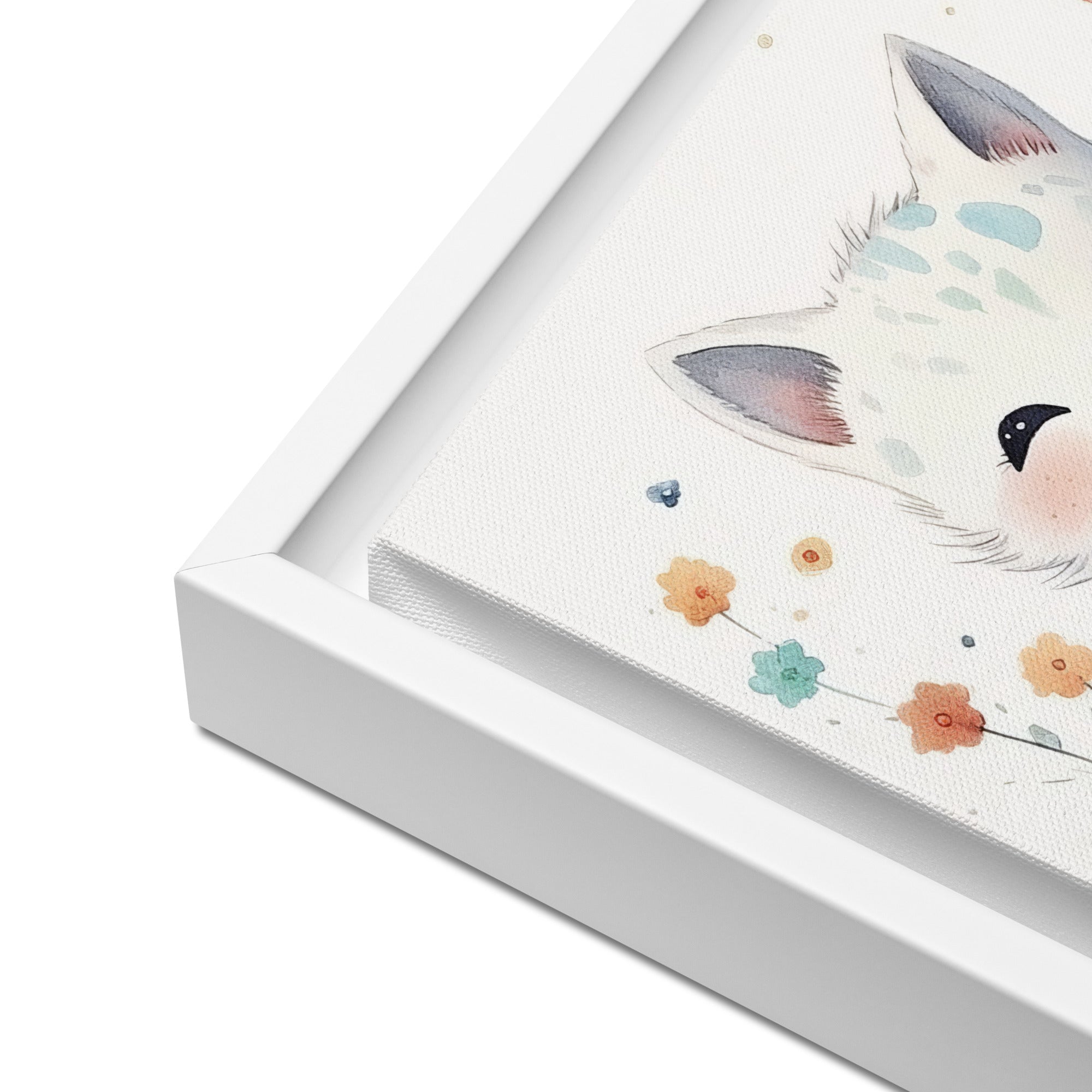 Cat Art Framed canvas