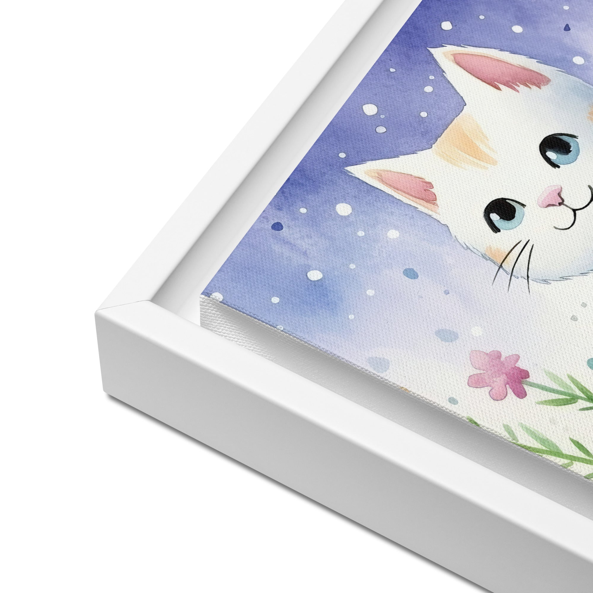 Cat Nursery Art Watercolor