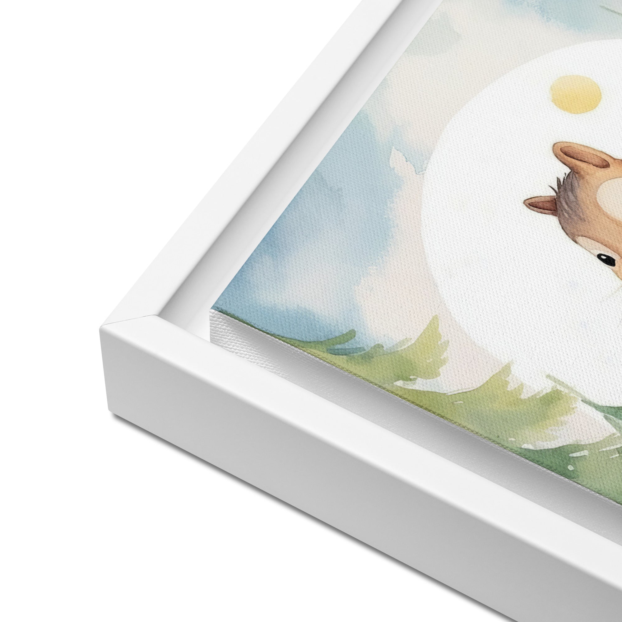 Chipmunk Art Framed Canvas