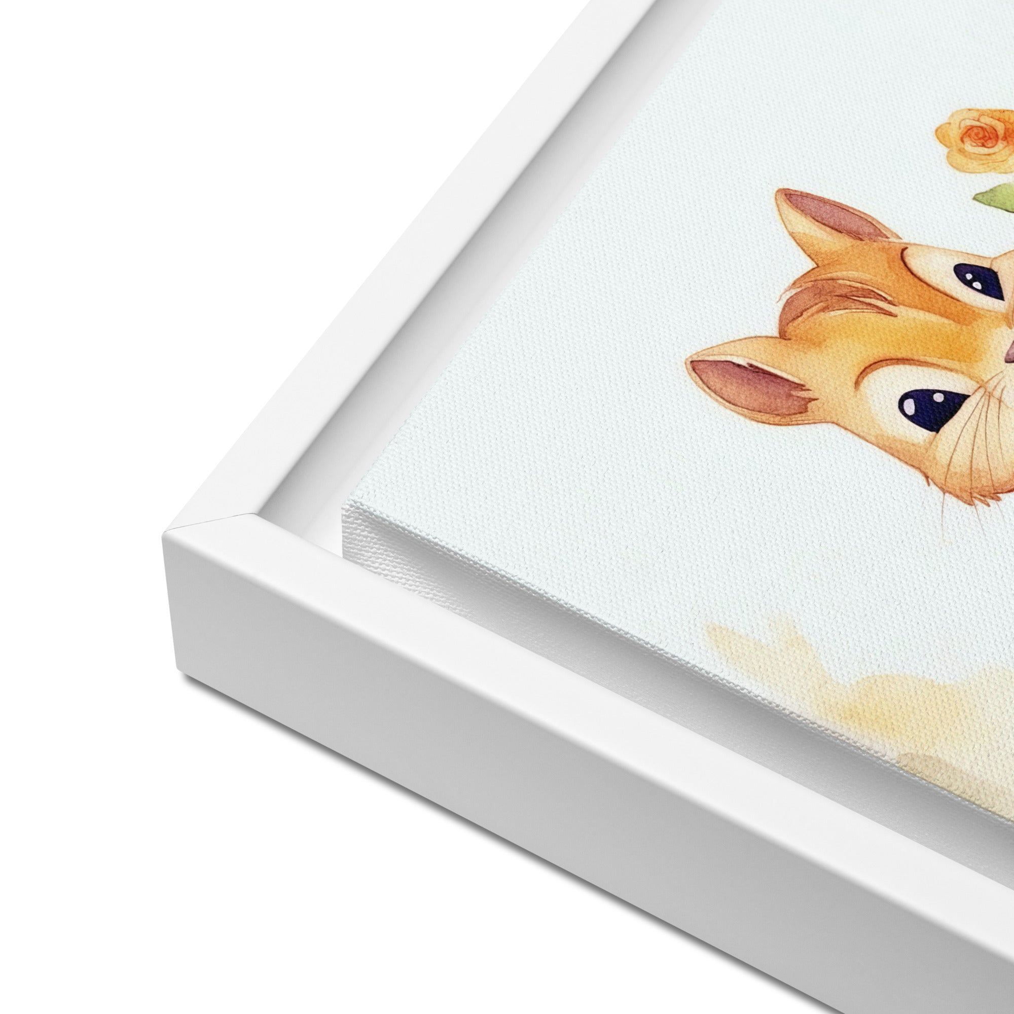 Chipmunk Art Framed Canvas