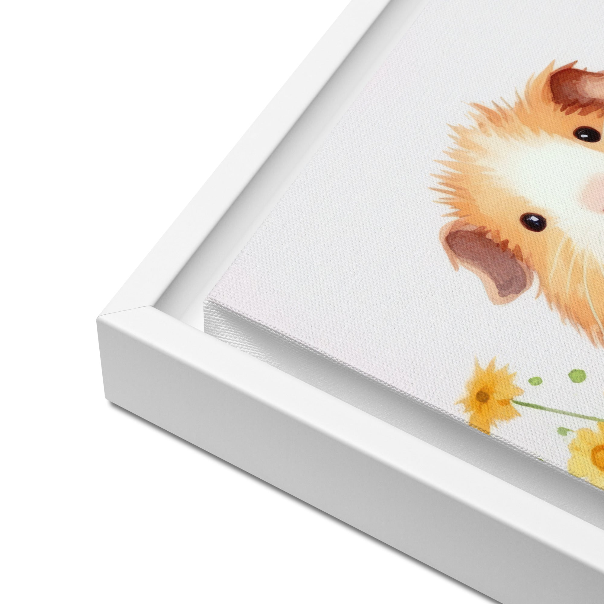 Guinea Pig Art Minimalist Watercolor