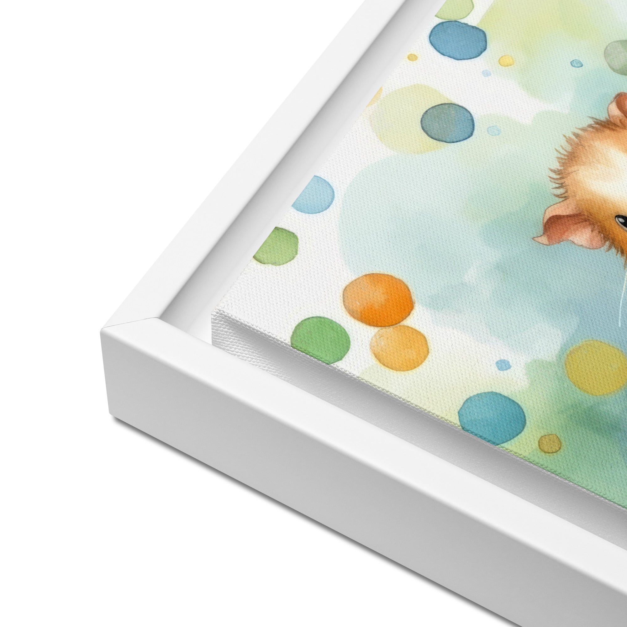 Guinea Pig Colorful Bubbles Art