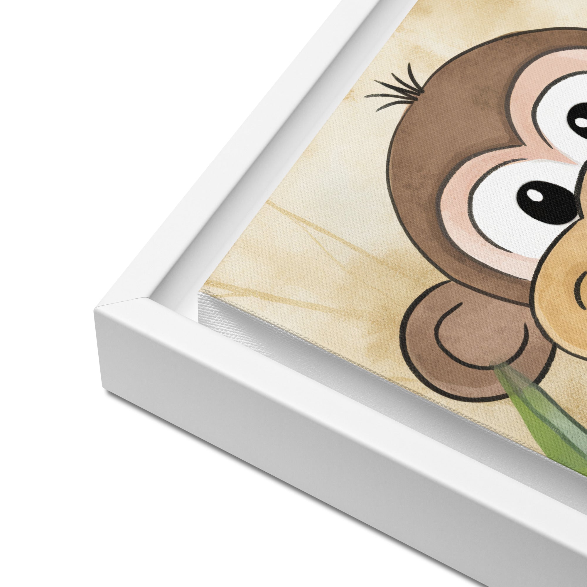 Monkey Art Framed Canvas