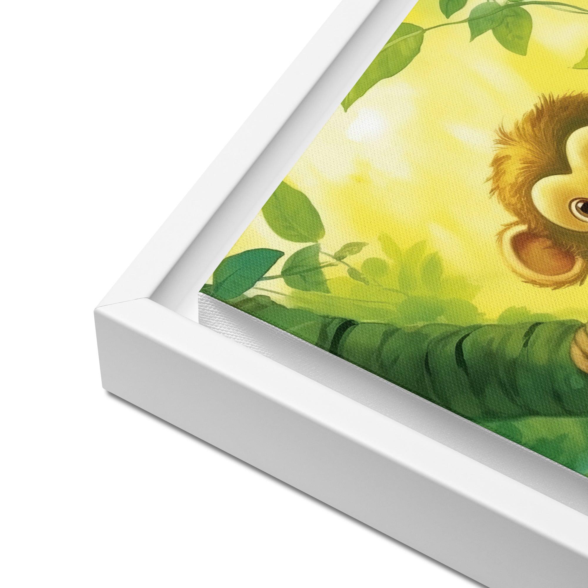 Monkey Art Framed Canvas