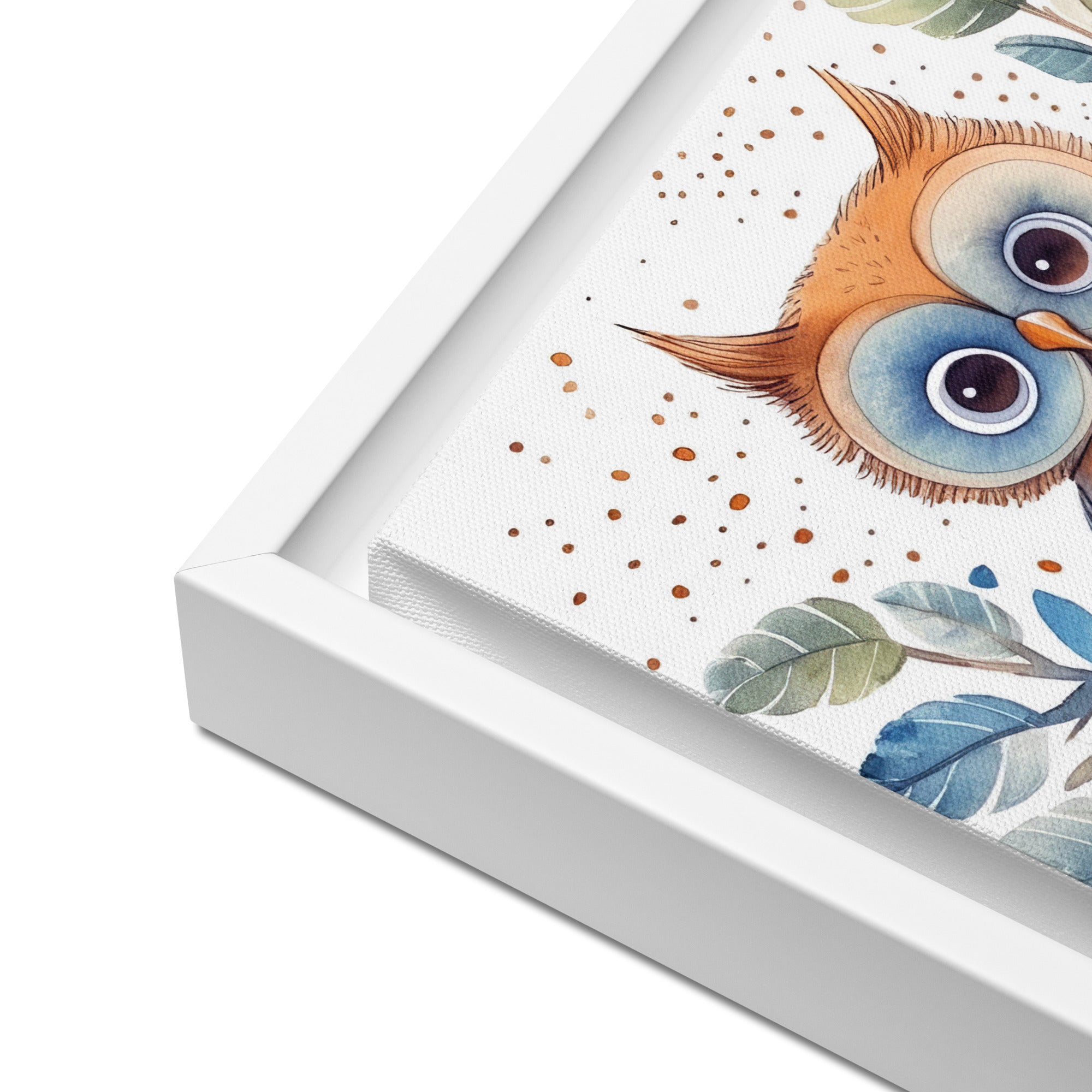 Owl Art Framed Canvas